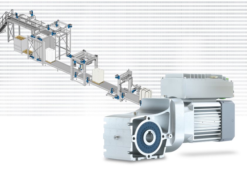 End-of-line packaging: Decentralised drive technology with controlled frequency inverters